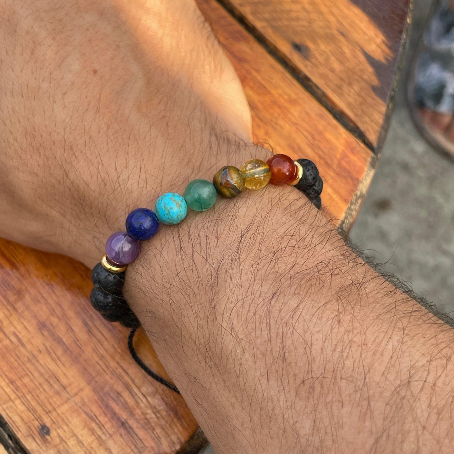 Pareja Pulsera 7 Chakras