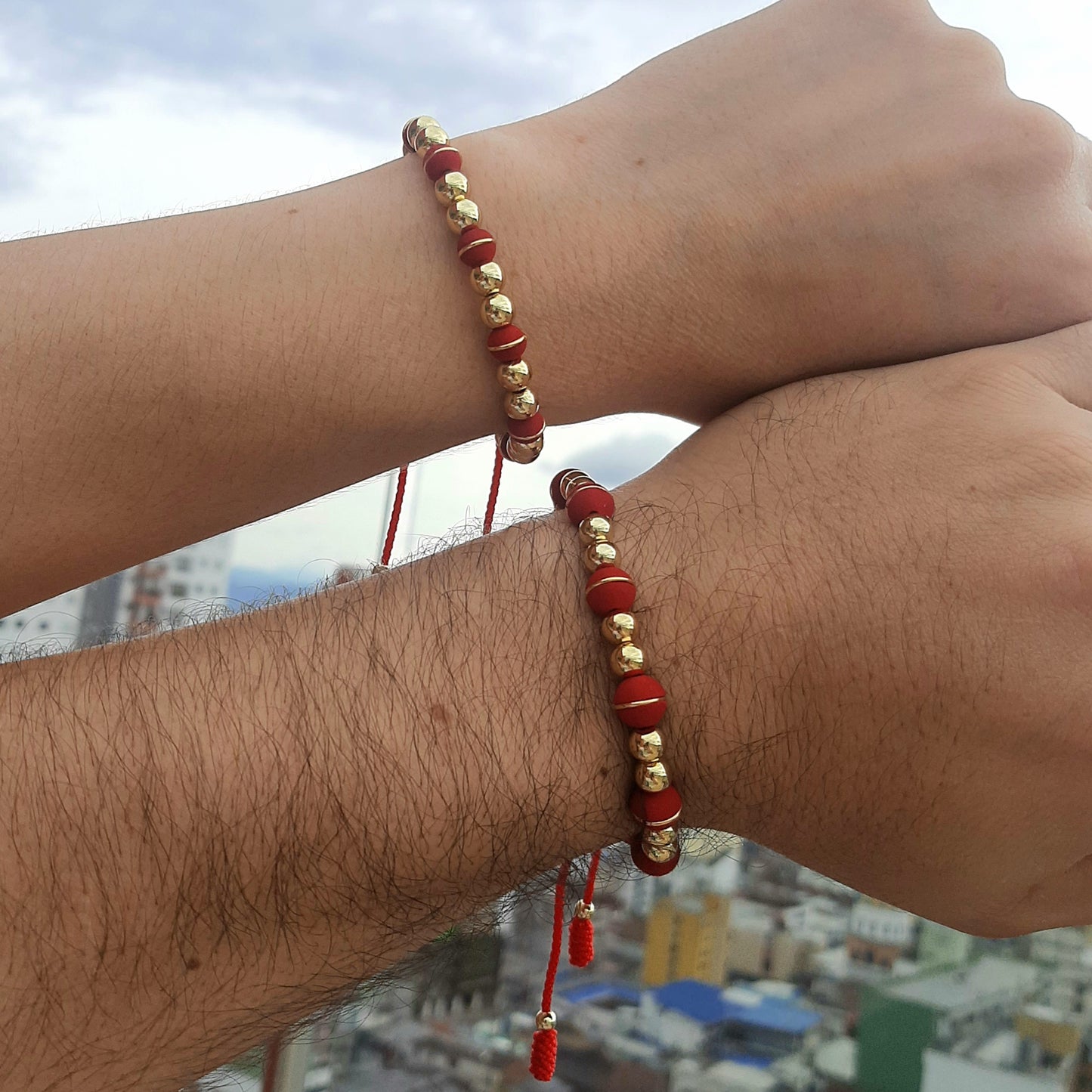 Pareja Pulsera Dayky Red