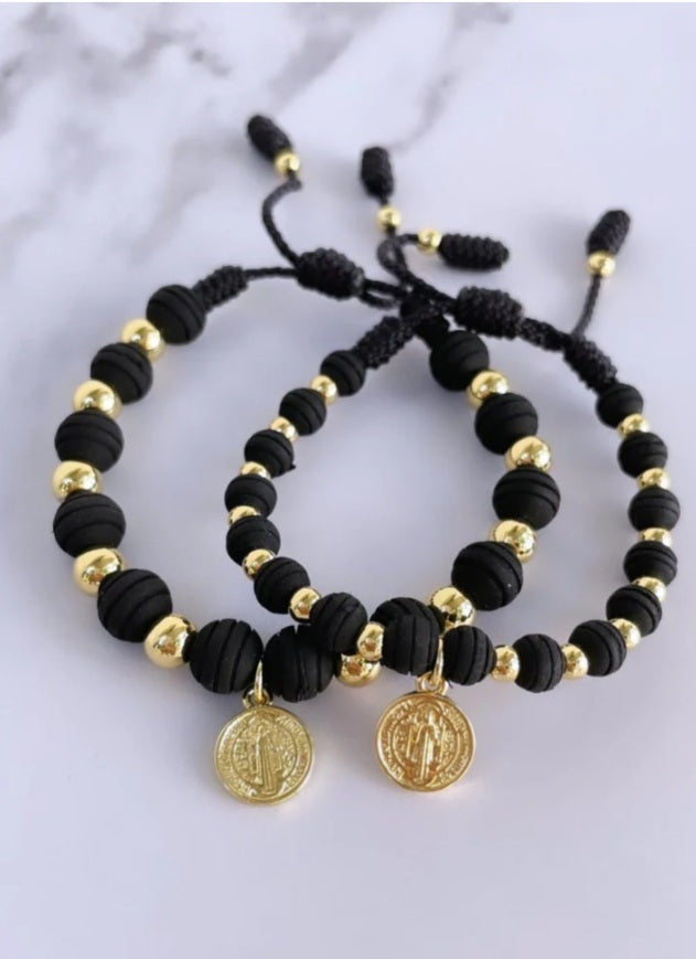 Pareja Pulsera San Benito Black