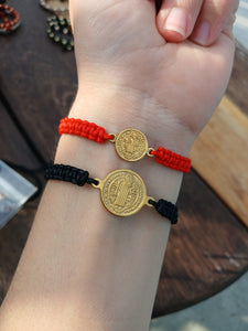 Pareja Pulsera San Benito Black & Red