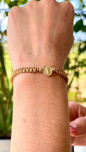 Pulsera Dama Oro Laminado