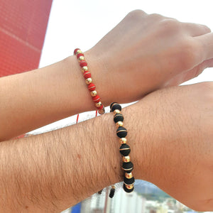 Pareja Pulsera Blay Red & Black