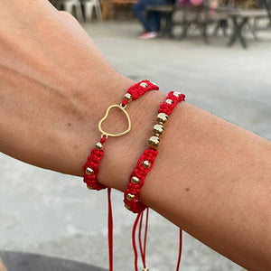 Set Pulsera Love Red