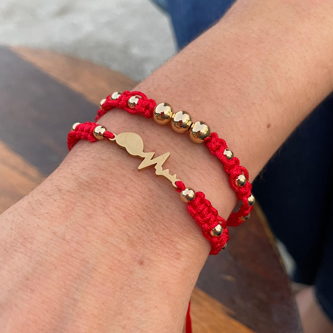 Set Pulsera Love Latido Red