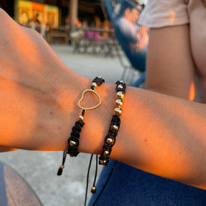 Set Pulsera Love Black