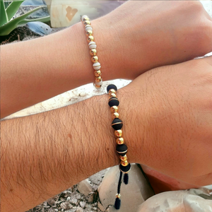 Pareja Pulsera Dayky Black & White