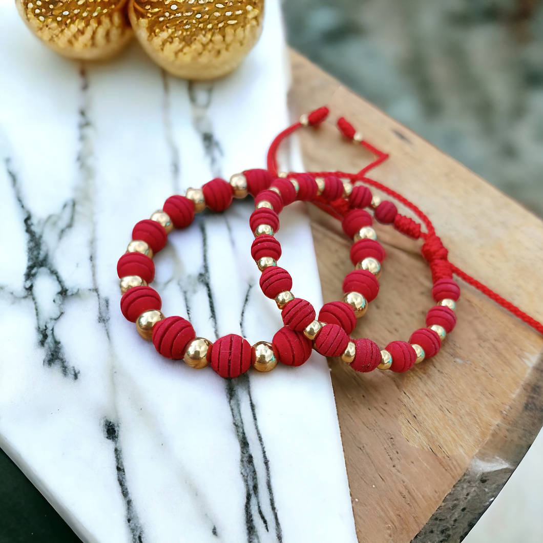 Pareja Pulsera Red