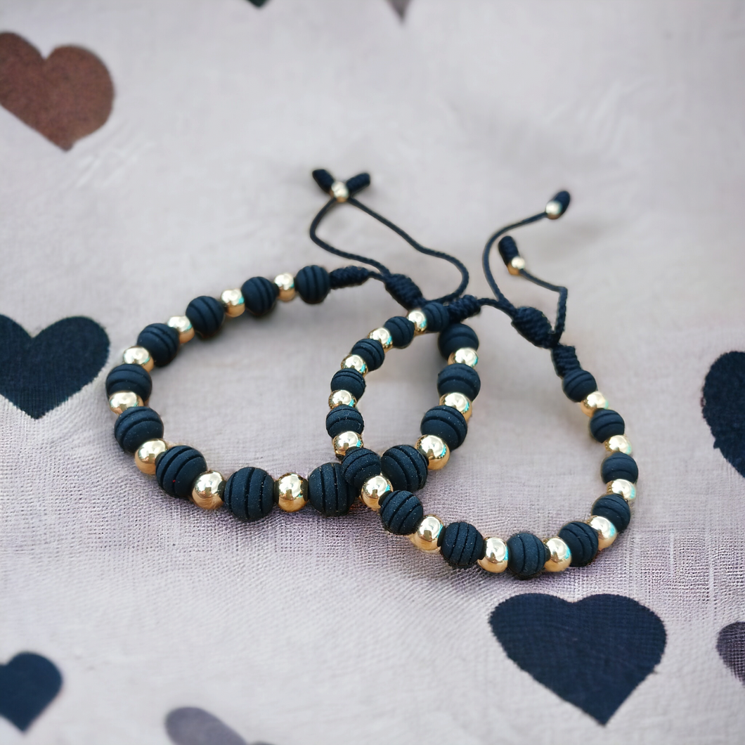 Pareja Pulsera Black