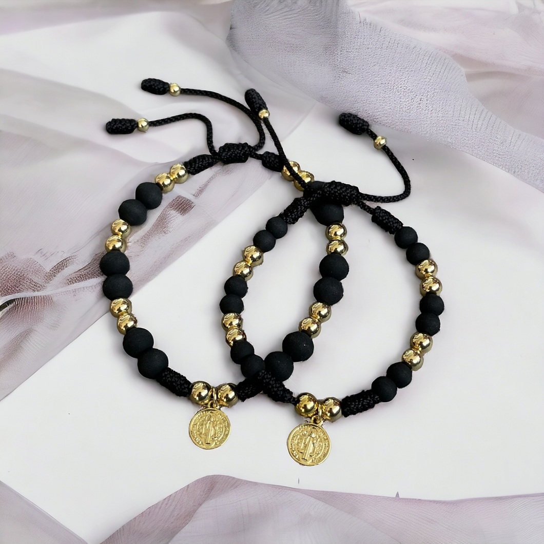 Pareja Pulsera San Benito Black