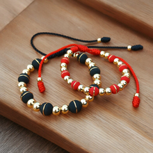 Cargar imagen en el visor de la galería, Pareja Pulsera Dayky Black &amp; Red
