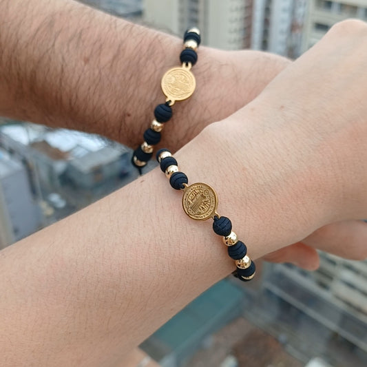 Pareja Pulsera San Benito Black
