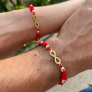 Set Pulsera Infinito Red