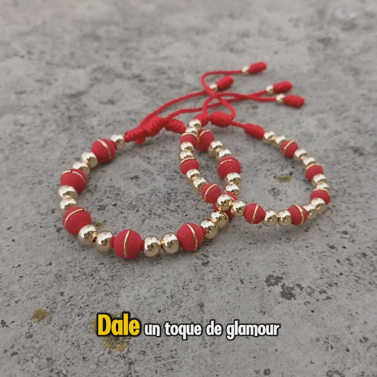 Pareja Pulsera Dayky Red