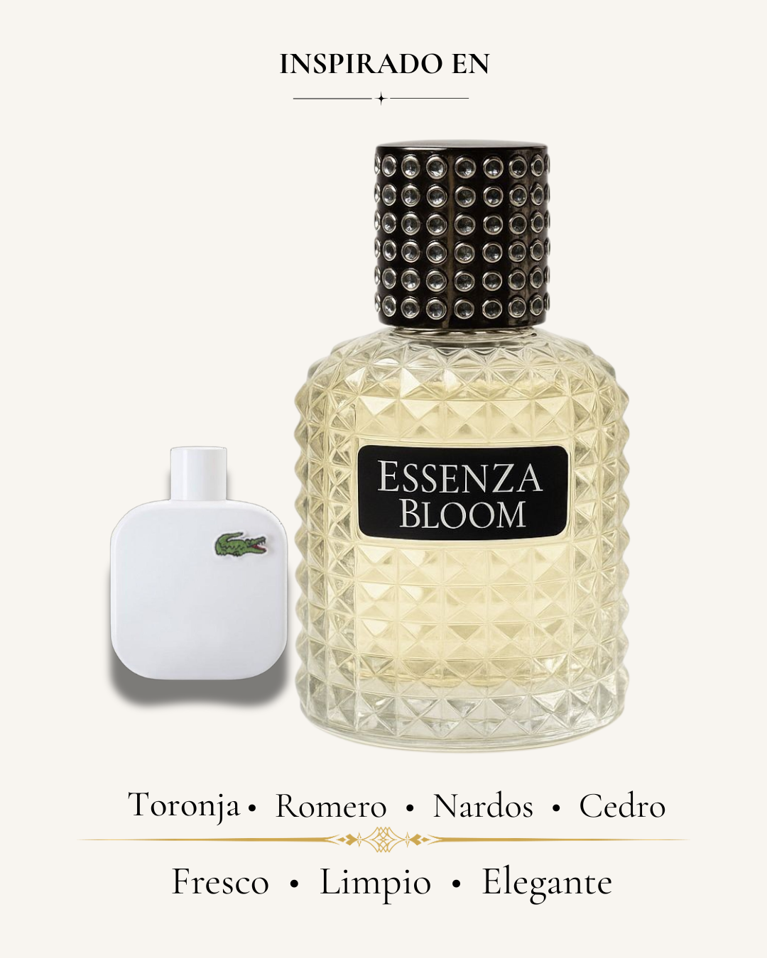 Elegancia Blanca 50mL (Inspirado en Lacoste Blanca Men)