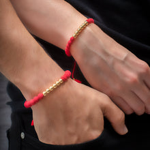 Cargar imagen en el visor de la galería, Pareja Pulsera Golden &amp; Red
