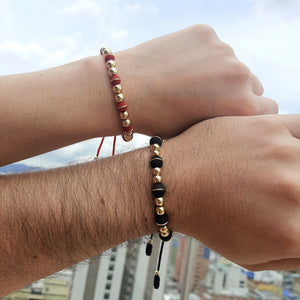 Pareja Pulsera Dayky Black & Red