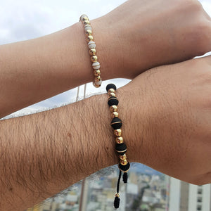 Pareja Pulsera Dayky Black & White