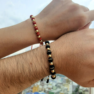 Pareja Pulsera Blay Black & Red