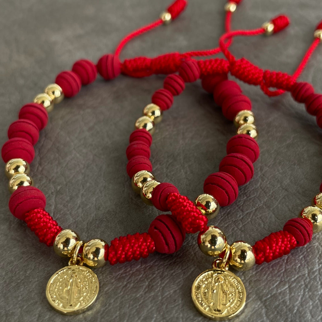 Pareja Pulsera San Benito Red