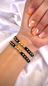 Pulsera Tejida Black x2