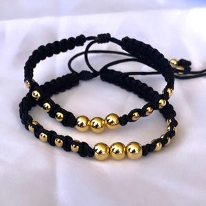 Pulsera Tejida Black x2