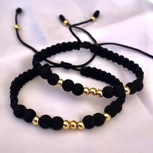 Pulsera Tejida Black x2