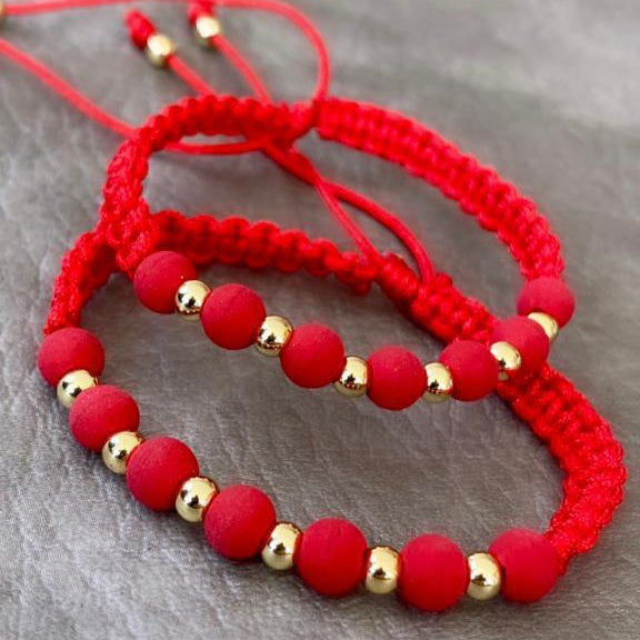 Pulsera Tejida Red x2