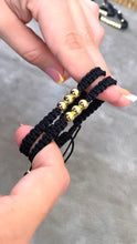 Cargar imagen en el visor de la galería, Pulsera Tejida Black x2
