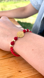 Pareja Pulsera San Benito Red x2