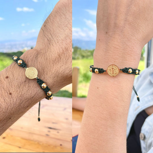 Pareja Pulsera San Benito Colors x2